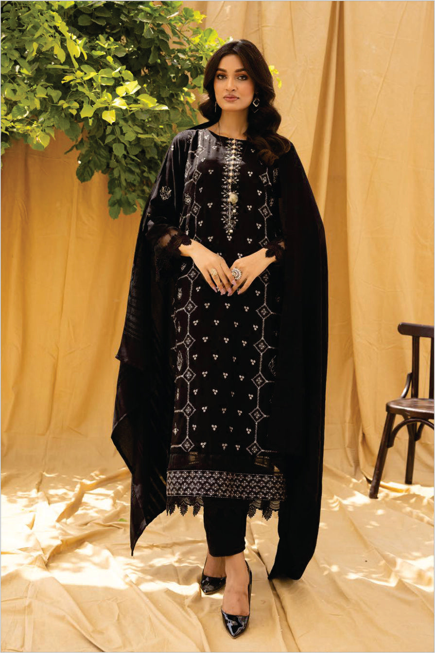 Ladies EMBROIDERED Suit by Rawayat Leather Collection