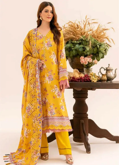 Aafreen by Riaz Arts Embroidered Karandi Suit Unstitched 3 Piece