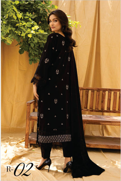 Ladies EMBROIDERED Suit by Rawayat Leather Collection