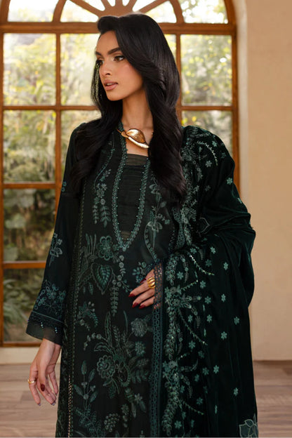 NUREH UNSTITCHED VELVET SHAWL SUIT - WINTER