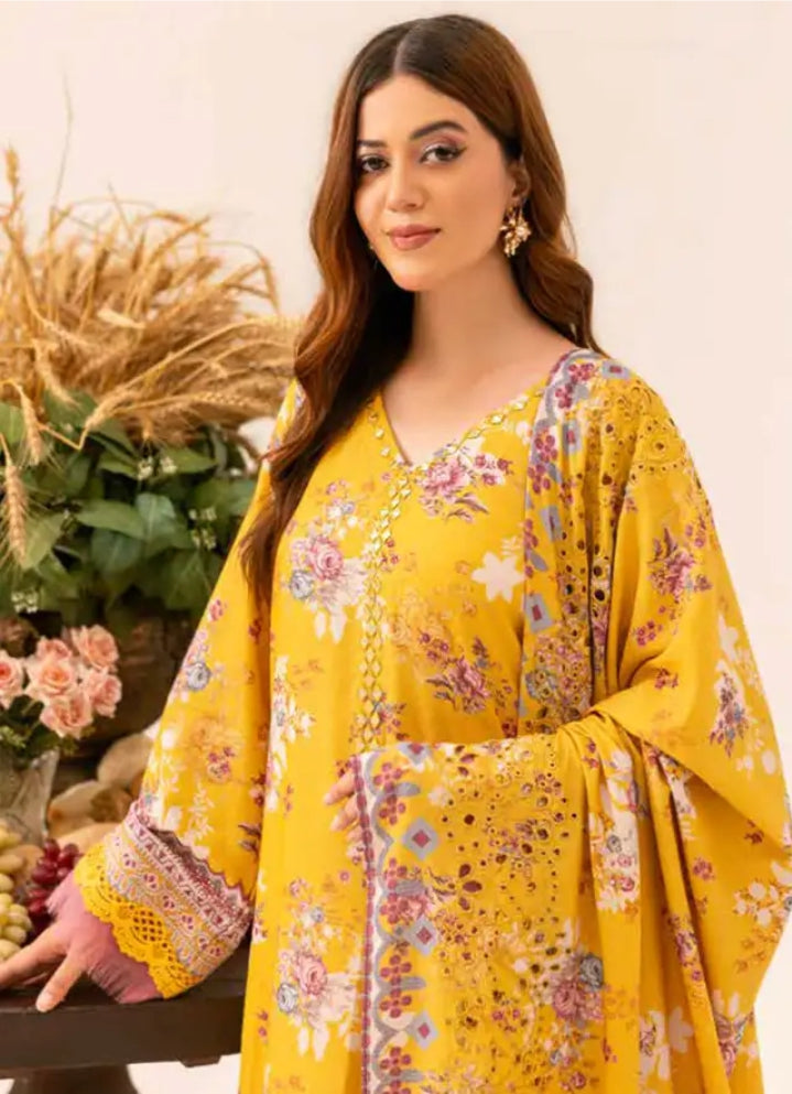 Aafreen by Riaz Arts Embroidered Karandi Suit Unstitched 3 Piece