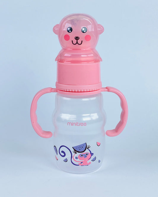 Monkey Themed Baby Feeder Bottle with Dual Handles