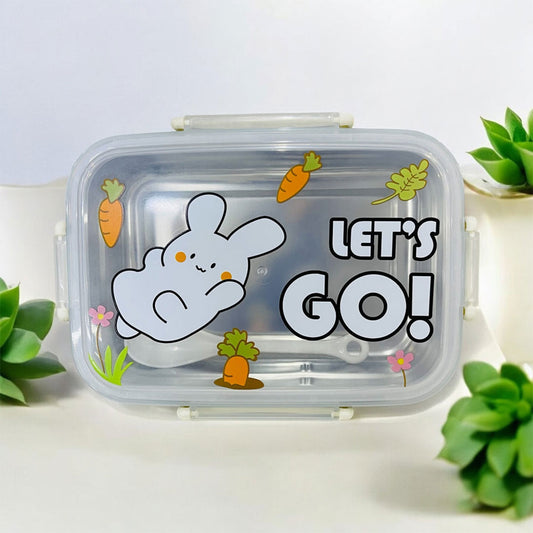 Cute Bento-Style Lunch Box | Leak-Proof & BPA-Free