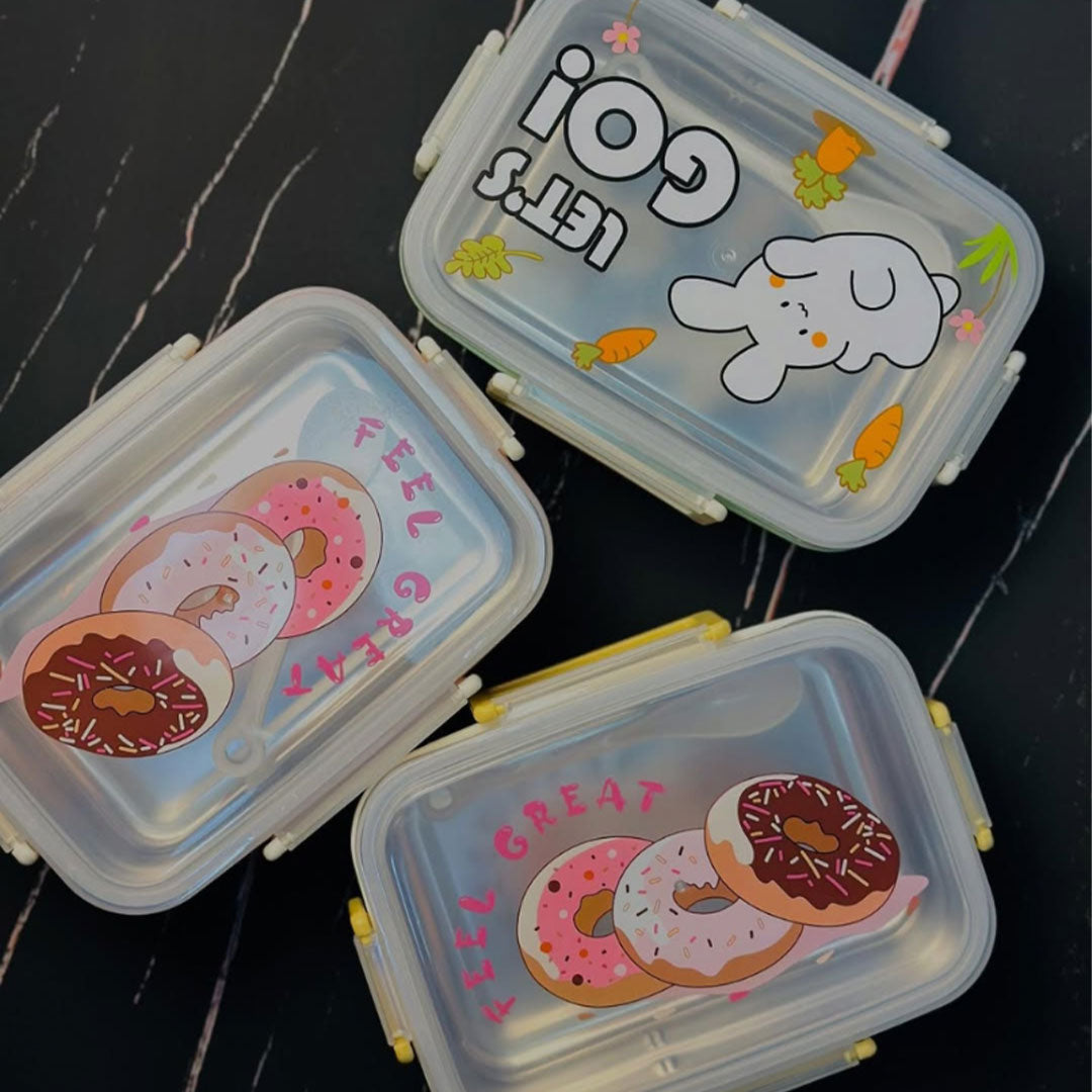Cute Bento-Style Lunch Box | Leak-Proof & BPA-Free