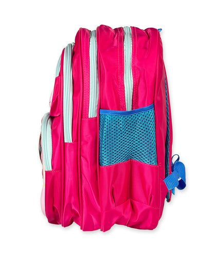 Cute Kitten Print Pink School Backpack for Girls