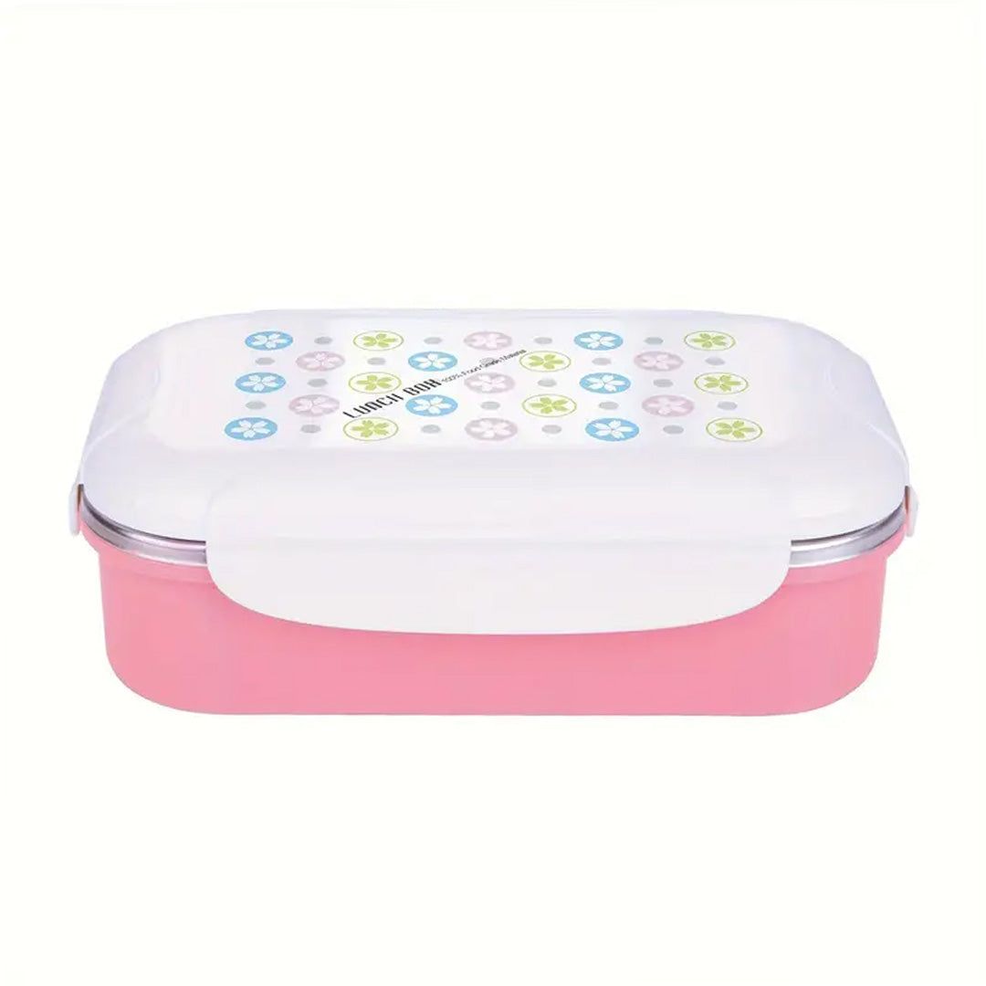 Colorful Stainless Steel Lunch Box with Lock Lid