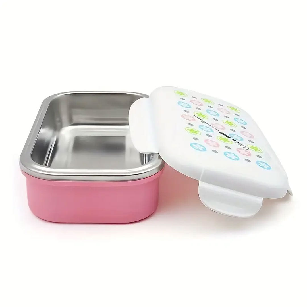 Colorful Stainless Steel Lunch Box with Lock Lid