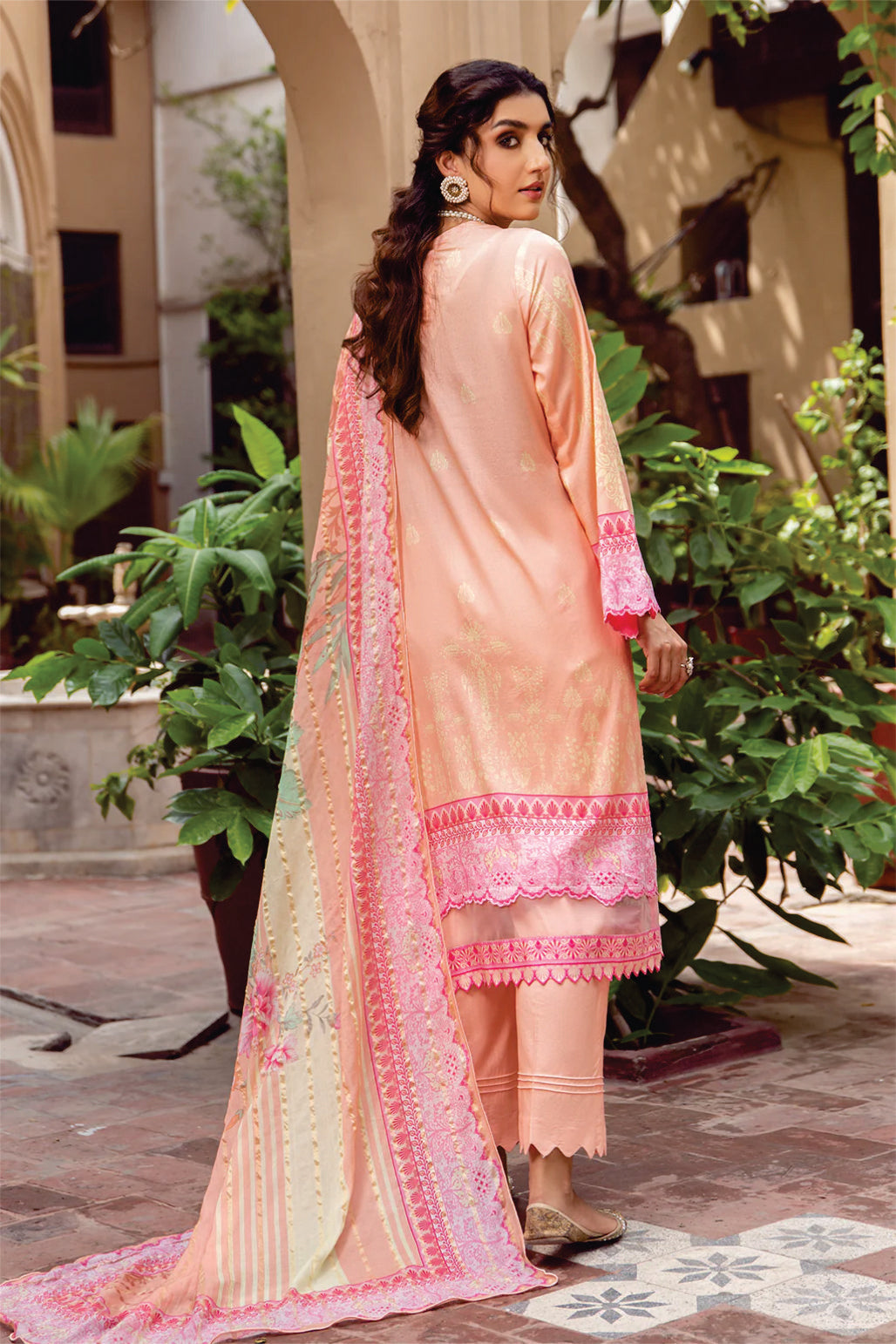 Ladies Unstitched Embroibered Suit by JahanAra Lawn Collection