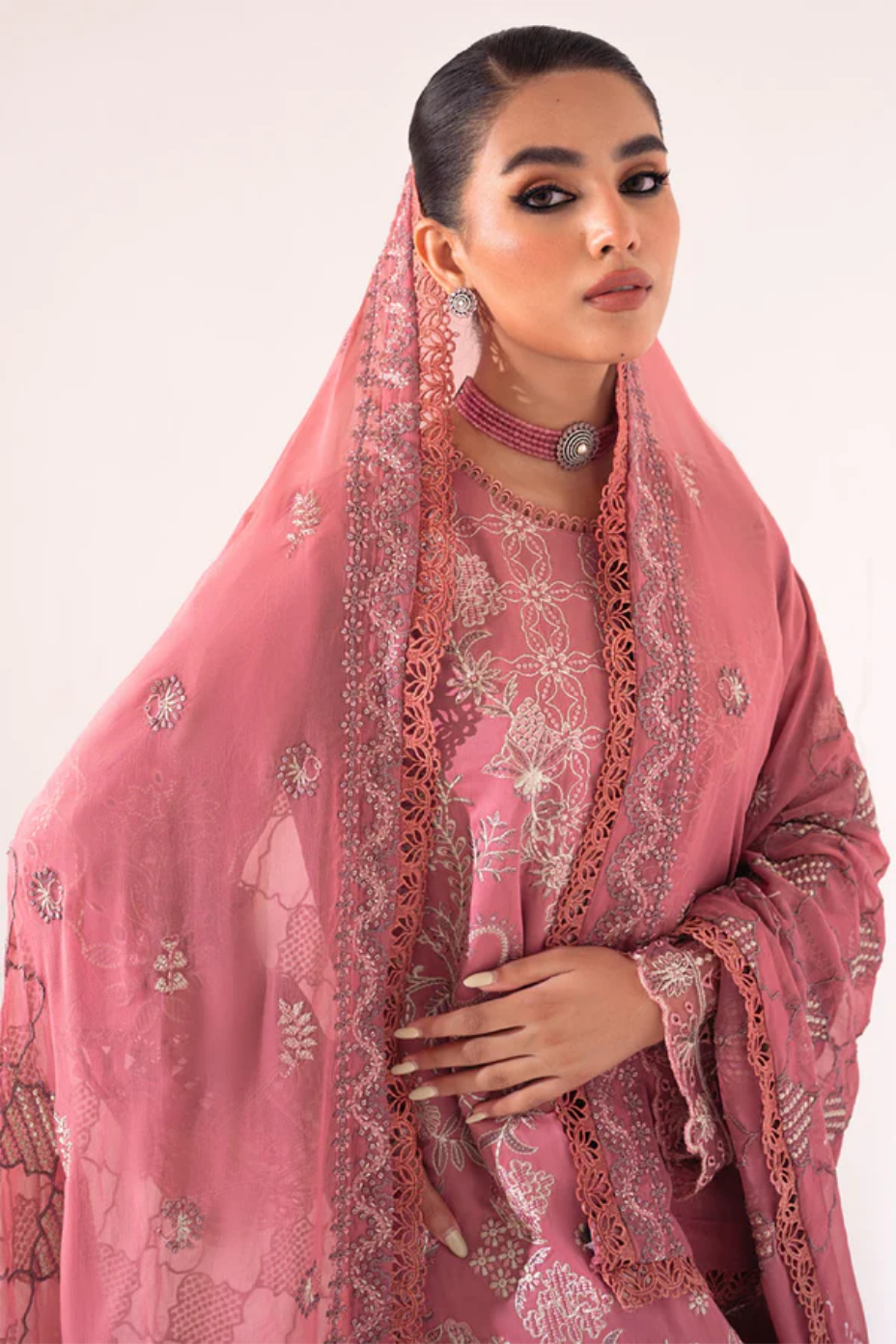 Ladies Unstitched Embroidered Suit Afsanah by Marjjan