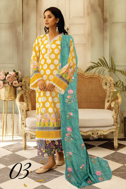 Ladies Unstitched Printed Khadar Mahees Printed Khaddar Suit