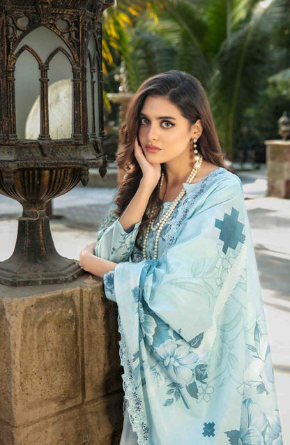 Tawakkal Digital Print Cutwork Dupatta - D1242