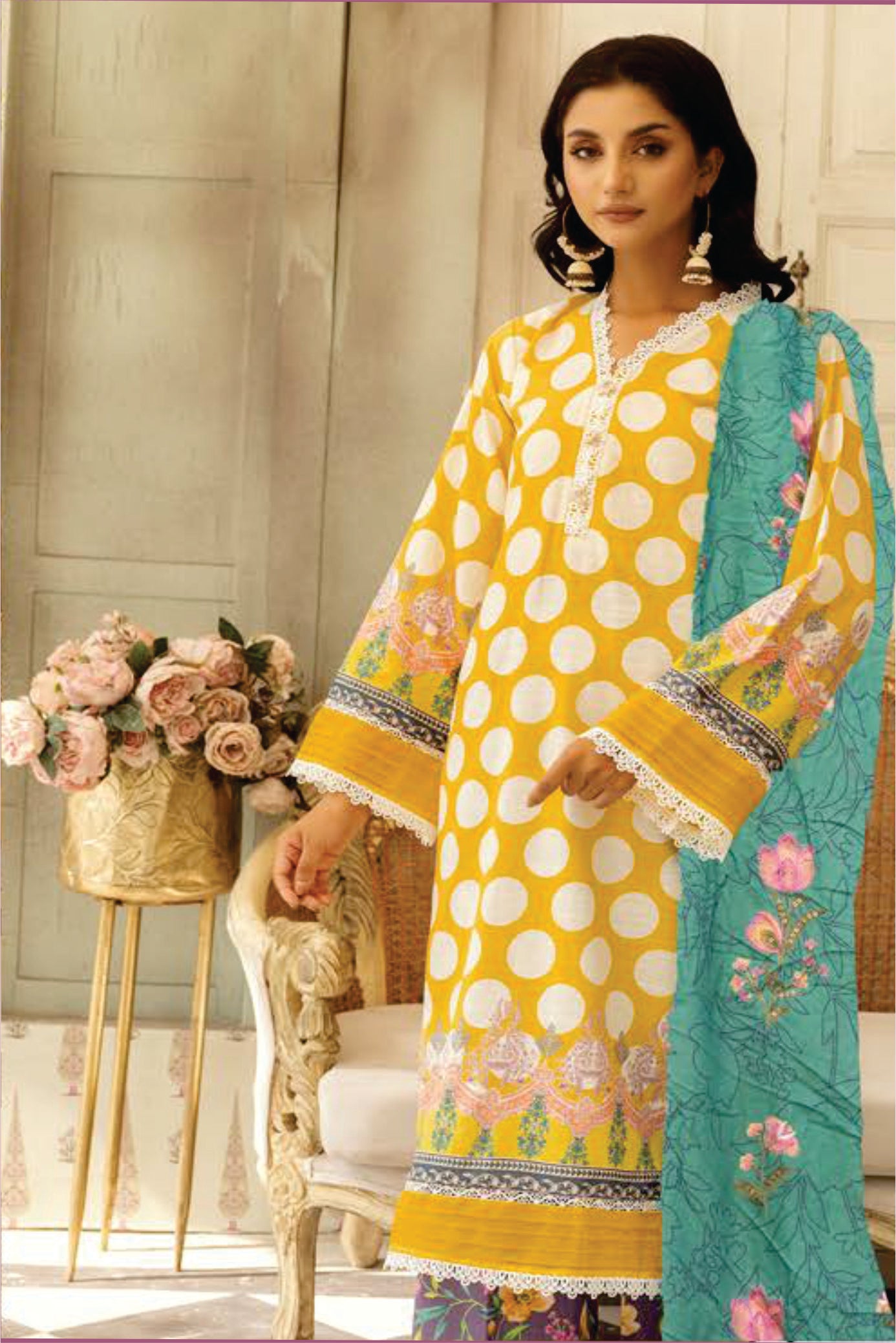 Ladies Unstitched Printed Khadar Mahees Printed Khaddar Suit