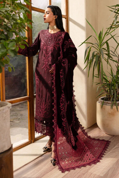 NUREH UNSTITCHED VELVET SHAWL SUIT - WINTER