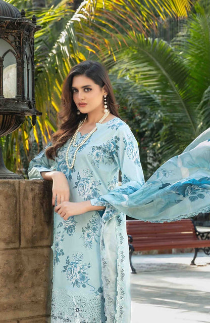 Tawakkal Digital Print Cutwork Dupatta - D1242