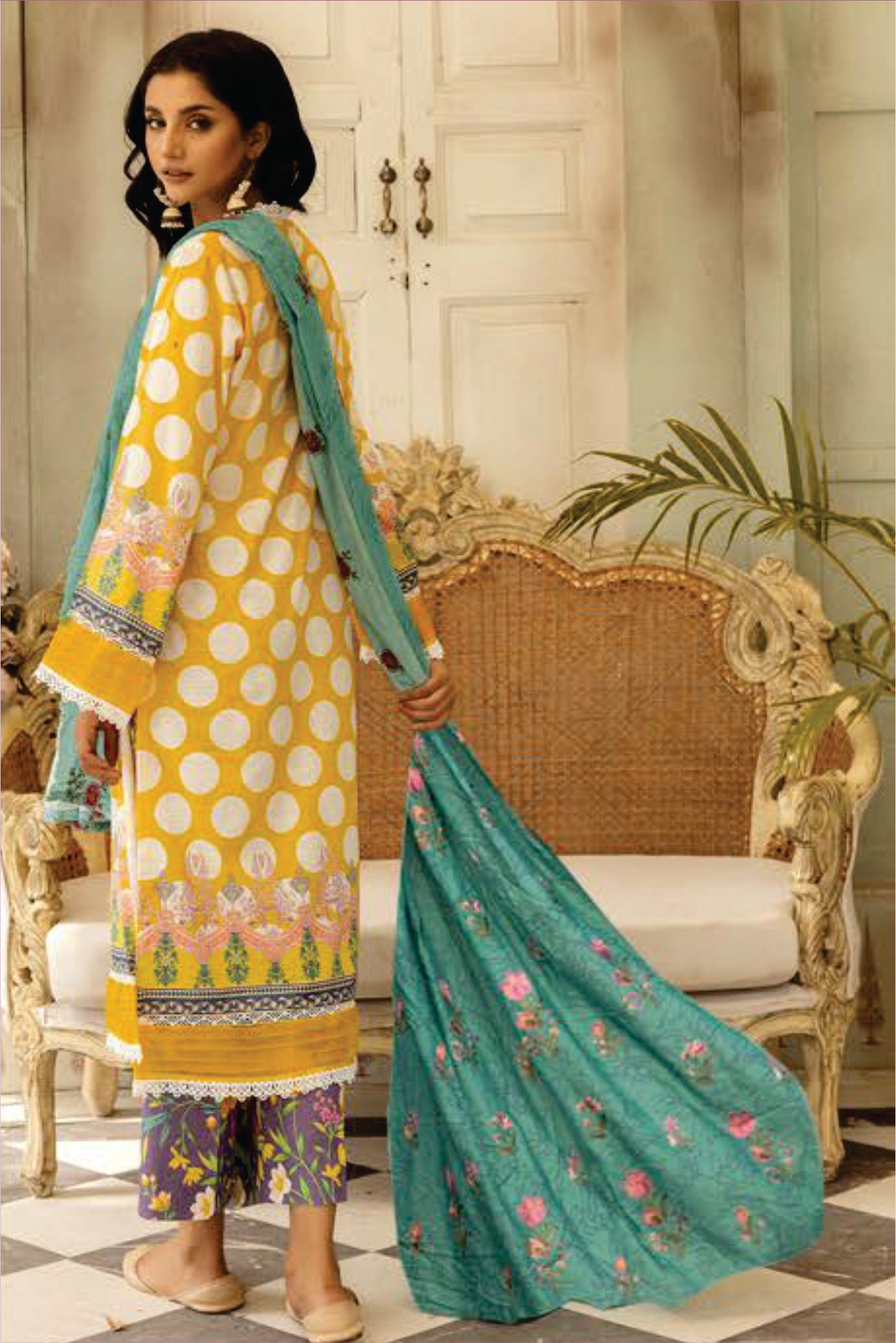 Ladies Unstitched Printed Khadar Mahees Printed Khaddar Suit