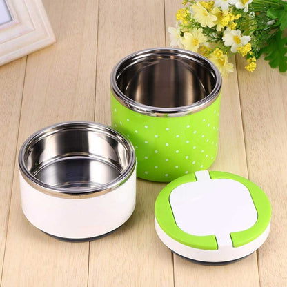Insulated Stackable Lunch Jars (Polka Dot)