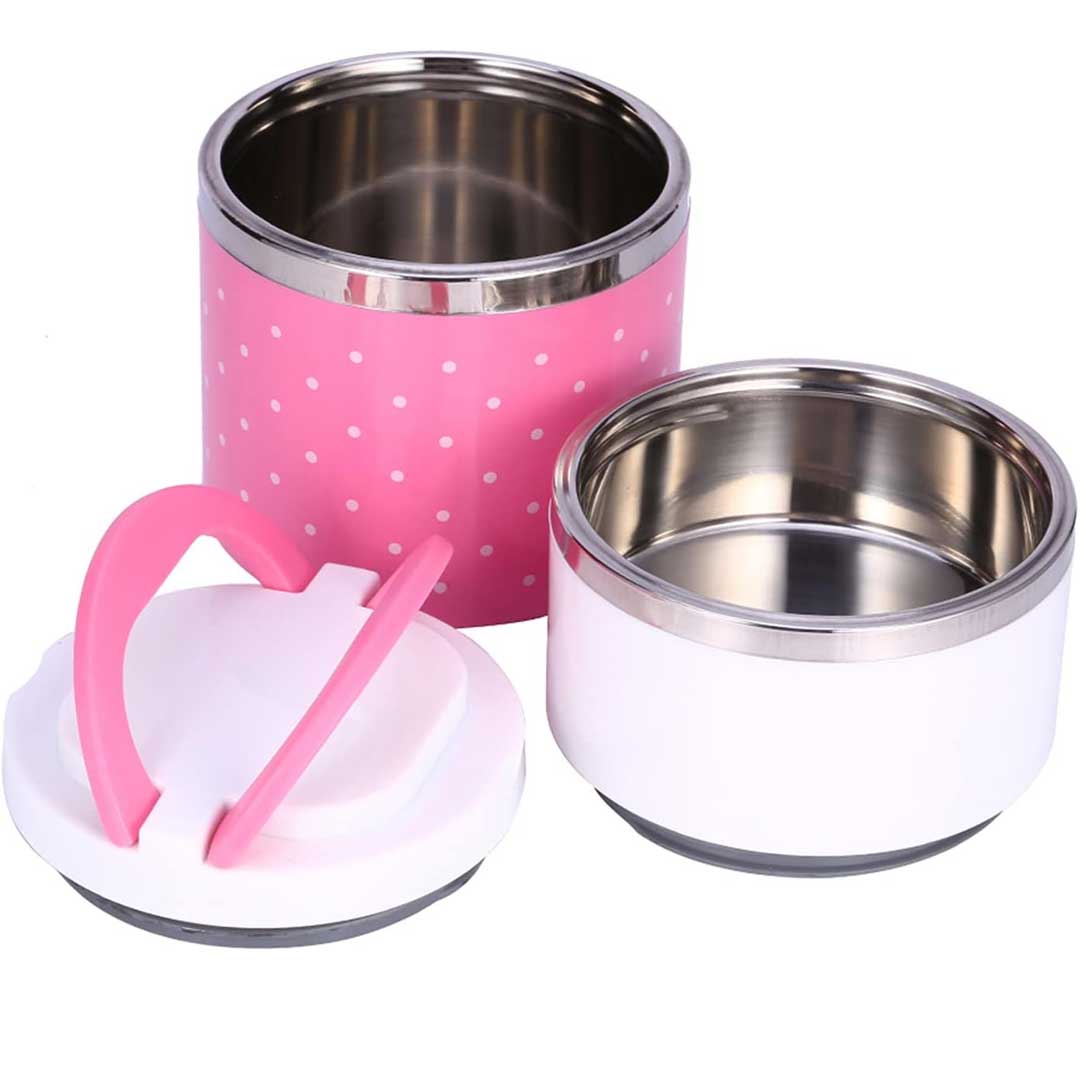 Insulated Stackable Lunch Jars (Polka Dot)