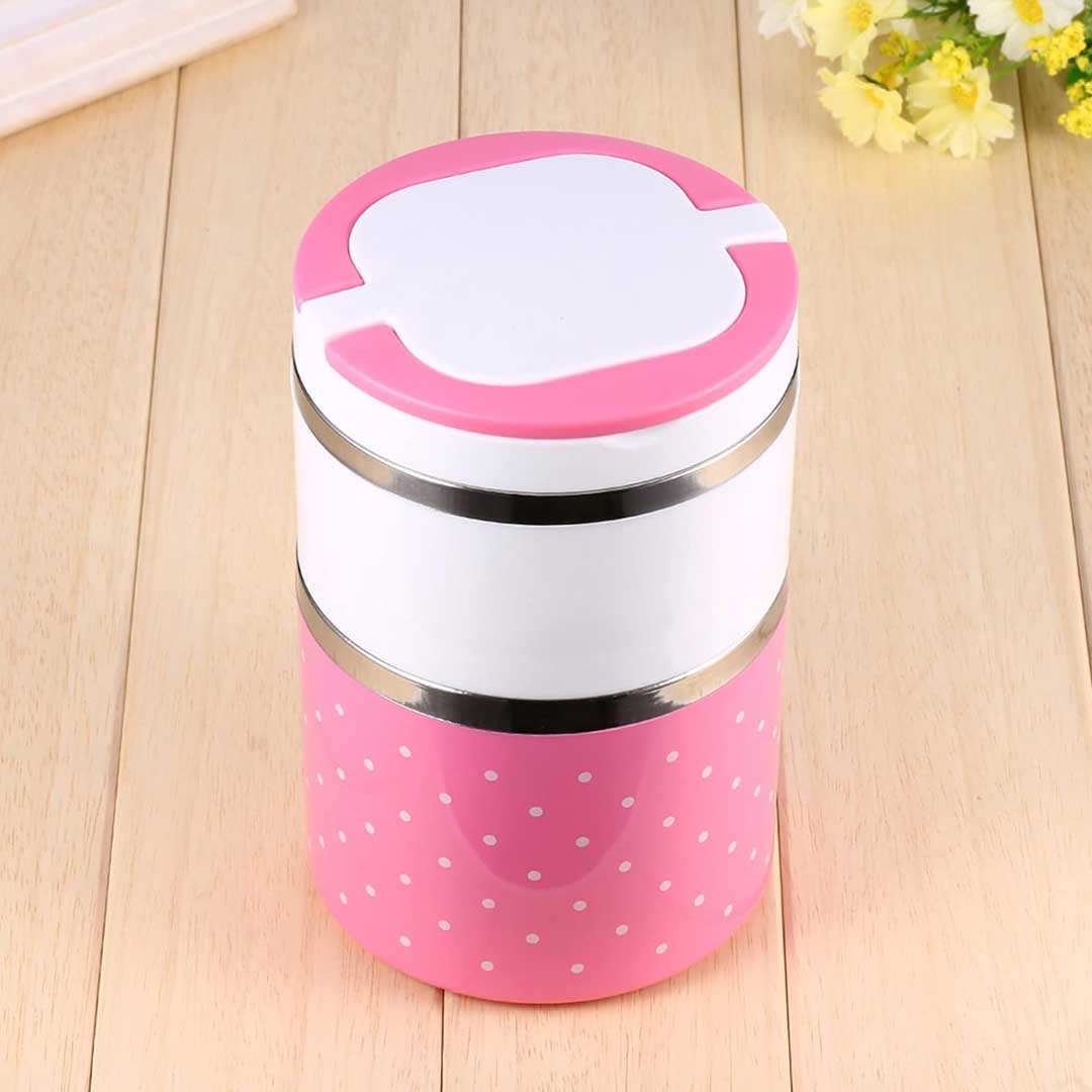 Insulated Stackable Lunch Jars (Polka Dot)