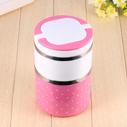 Insulated Stackable Lunch Jars (Polka Dot)
