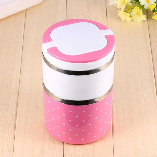 Insulated Stackable Lunch Jars (Polka Dot)