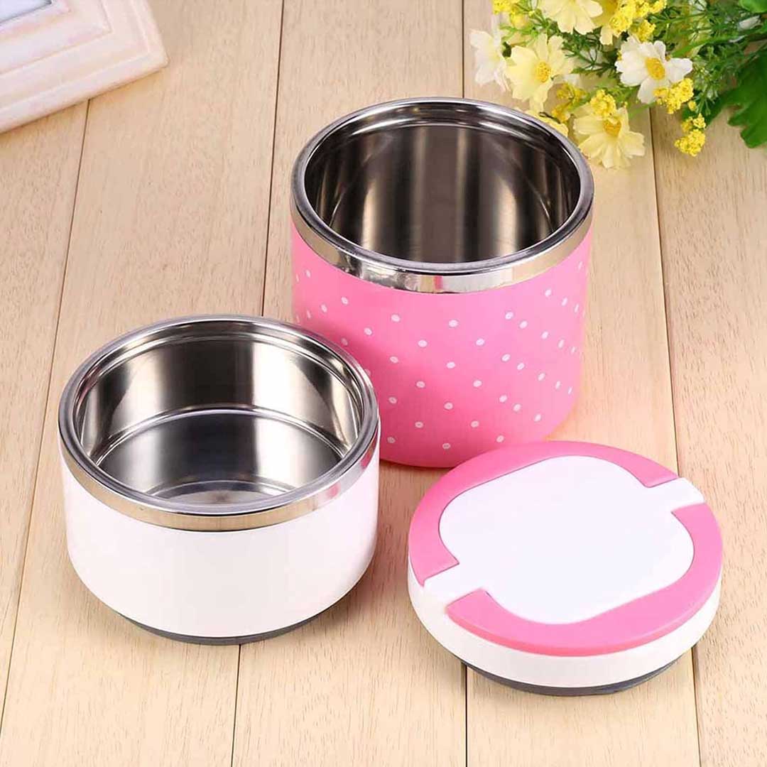 Insulated Stackable Lunch Jars (Polka Dot)