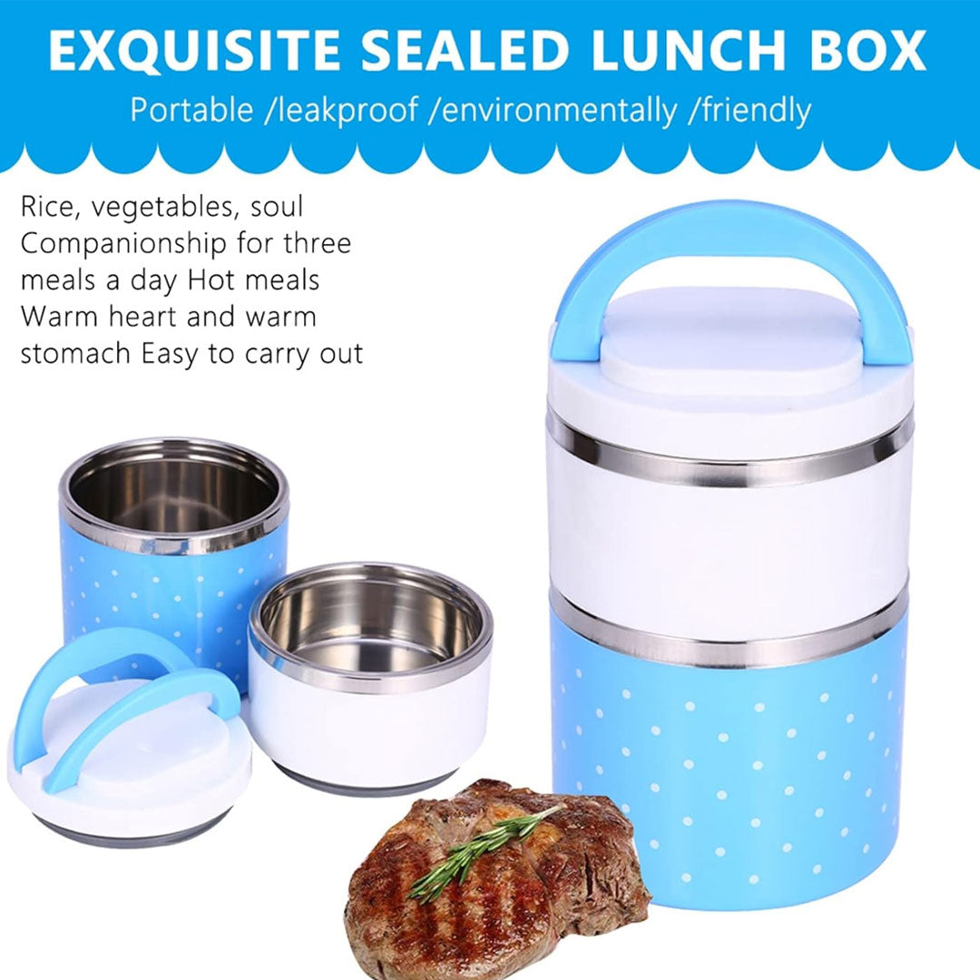 Insulated Stackable Lunch Jars (Polka Dot)
