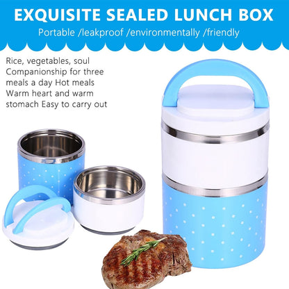 Insulated Stackable Lunch Jars (Polka Dot)
