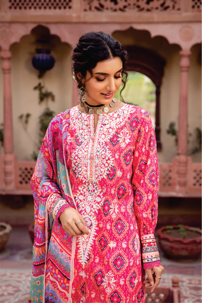 Ladies Unstitched Embroibered Suit by JahanARa Lawn Collection