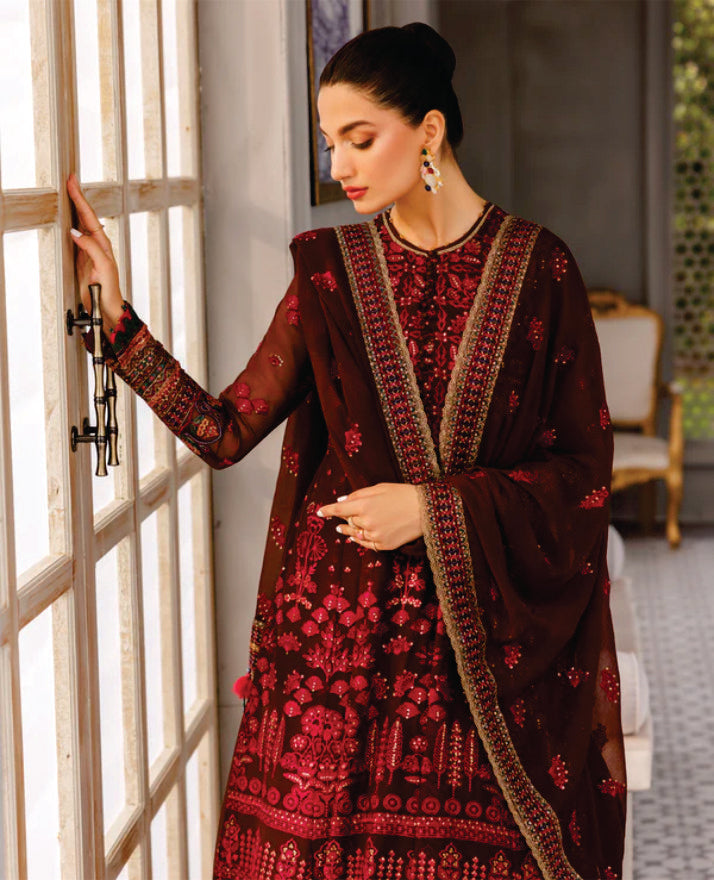 Ladies EMBROIDERED Chiffon Suit Xenia Chiffon Collection