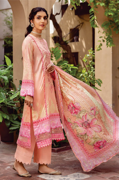 Ladies Unstitched Embroibered Suit by JahanAra Lawn Collection