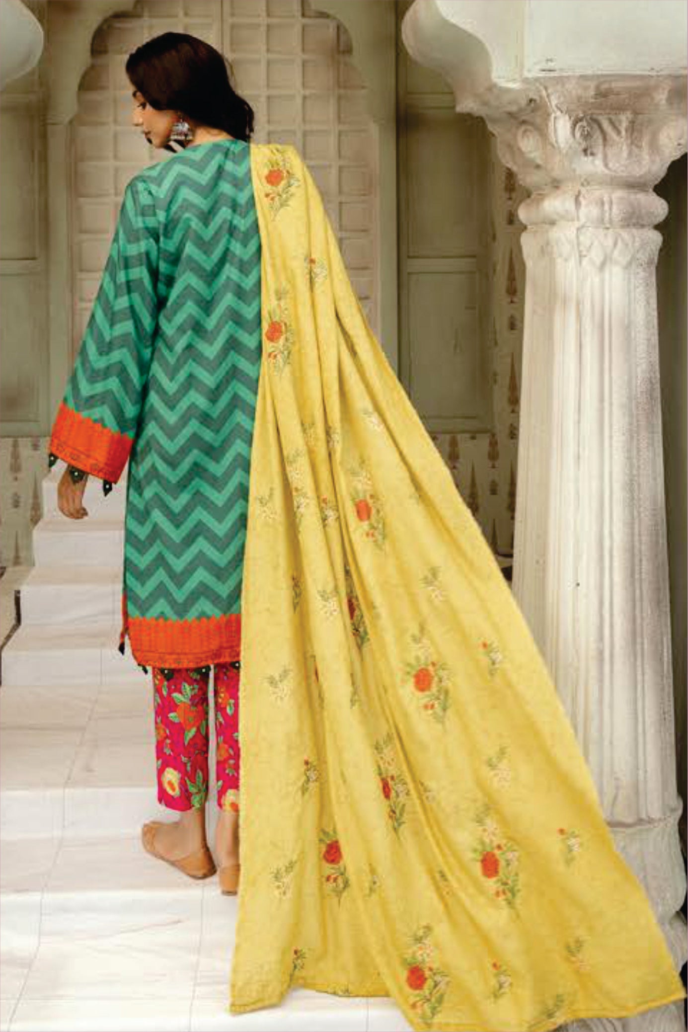 Ladies Unstitched Printed Khadar Suit Mahees Printed Khaddar Suit