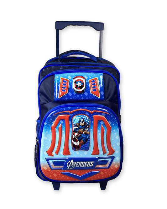 Avengers Captain America Trolley School Bag for Boys