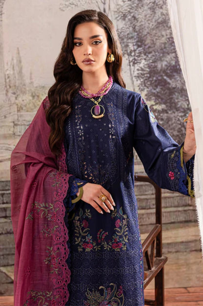 Ladies Unstitched Embroidered Karandi Suit by Marjjan - Winter