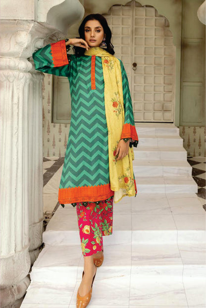 Ladies Unstitched Printed Khadar Suit Mahees Printed Khaddar Suit