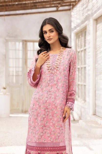 Ladies 2 Piece Embroidered Printed Lawn Suit by Johra