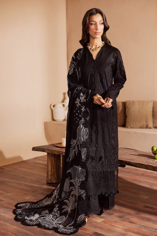 Nureh Embroidered Laser Cut Lawn with Printed Chiffon Dupatta NE- 166