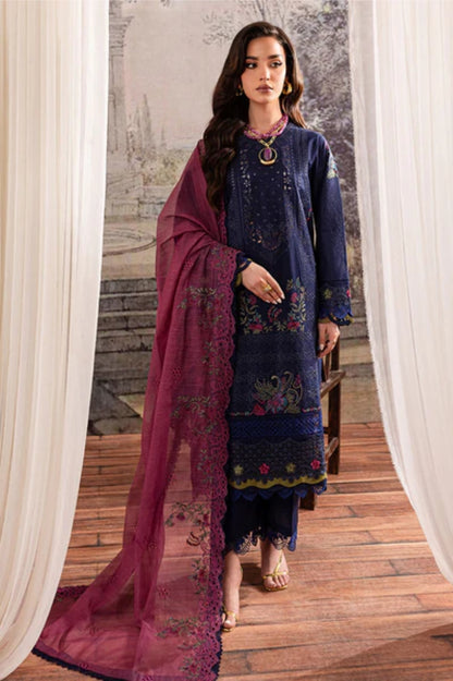 Ladies Unstitched Embroidered Karandi Suit by Marjjan - Winter