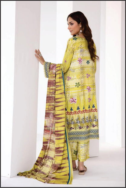 Ladies EMBROIDERED Printed Suit by Rang Barang