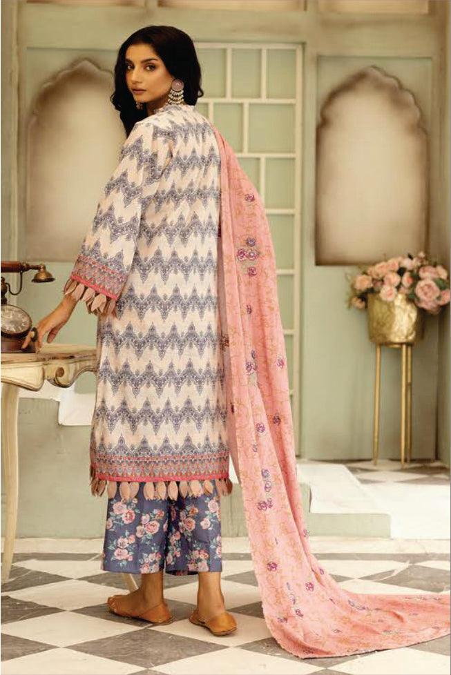 Ladies Unstitched Printed Khadar Suit by Mahees Printed Khaddar Suit