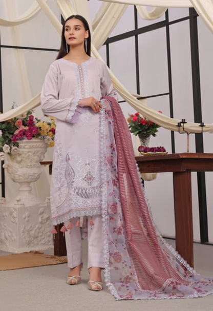 Ladies EMBROIDERED LAWN SUIT