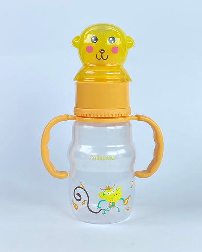 Monkey Themed Baby Feeder Bottle with Dual Handles