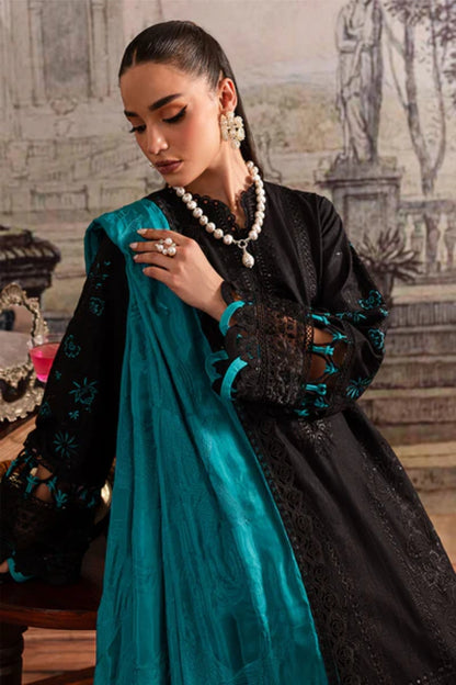 Ladies Unstitched Embroidered Karandi Suit by Marjjan - Winter