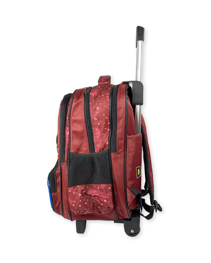 Iron Man Avengers Trolley Bag with 3D Clock Design