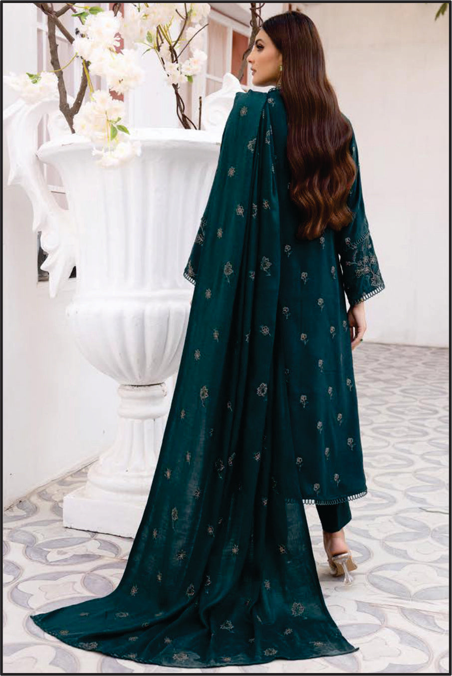 Ladies EMBROIDERED Suit by Rawayat