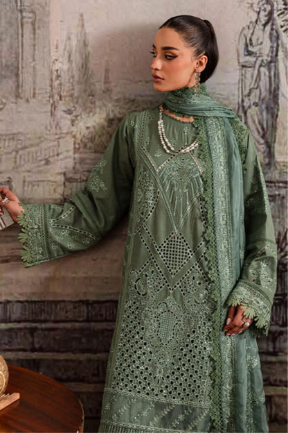 Ladies Unstitched Embroidered Karandi Suit by Marjjan - Winter