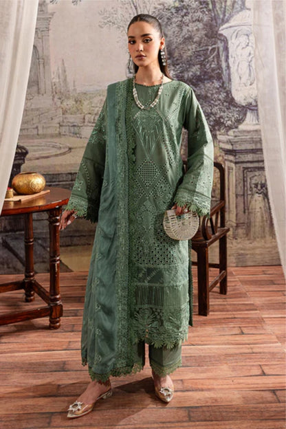 Ladies Unstitched Embroidered Karandi Suit by Marjjan - Winter