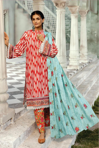 Ladies Unstitched Printed Khadar Suit by Mahees Printed Khaddar Suit