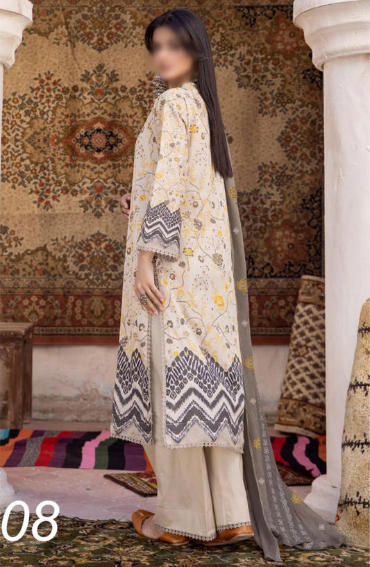 Mahees Digital Printed Lawn Collection 2024 - Design 08