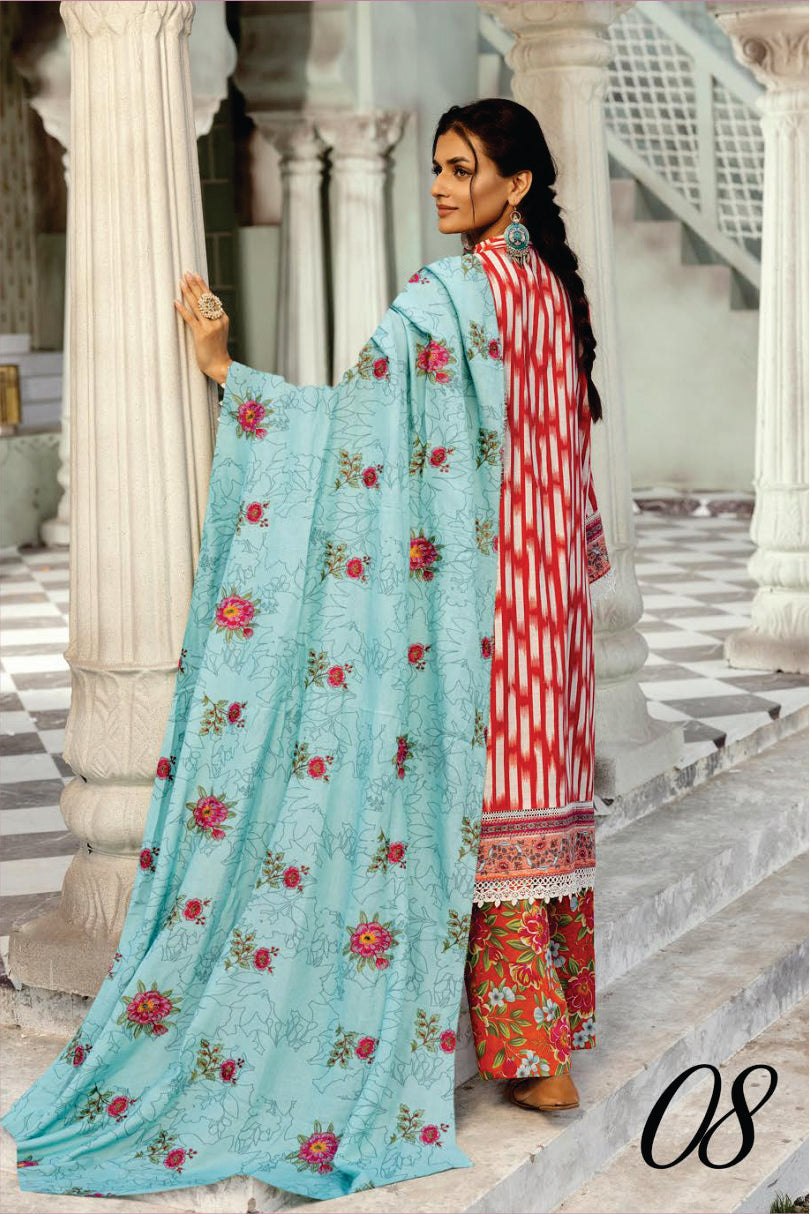 Ladies Unstitched Printed Khadar Suit by Mahees Printed Khaddar Suit