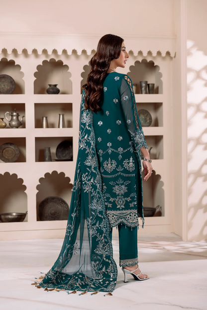 Ladies EMBROIDERED Chiffon Suit LYRA by Alizeh